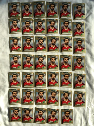 2018 Panini World Cup RARE Swiss Edition GOLD Sticker #508 SALAH x41