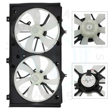 Radiator Condenser Cooling Fan Assembly For 2007 08-2009 Toyota Camry 2.4L L4