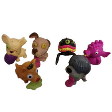 Moose Toys Ugglys Pet Shop Lot of 6 Figures Dog Spider Seahorse Barf Gross Mini