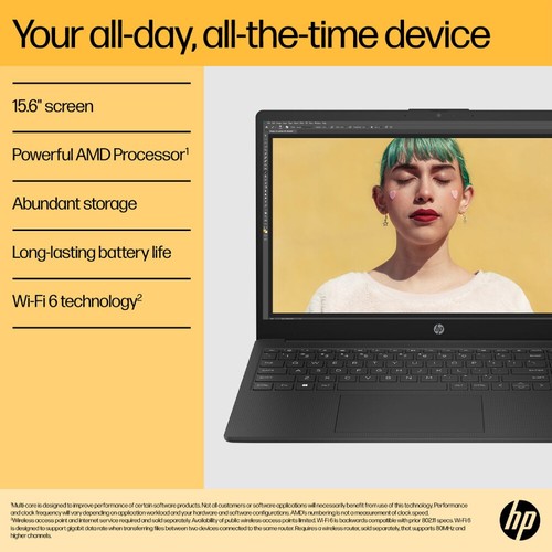 HP 15-fc0018na Ryzen 3 Laptop AMD Ryzen 3 7320U 4GB 128GB SSD 15.6" Win11 Home S - Picture 16 of 24