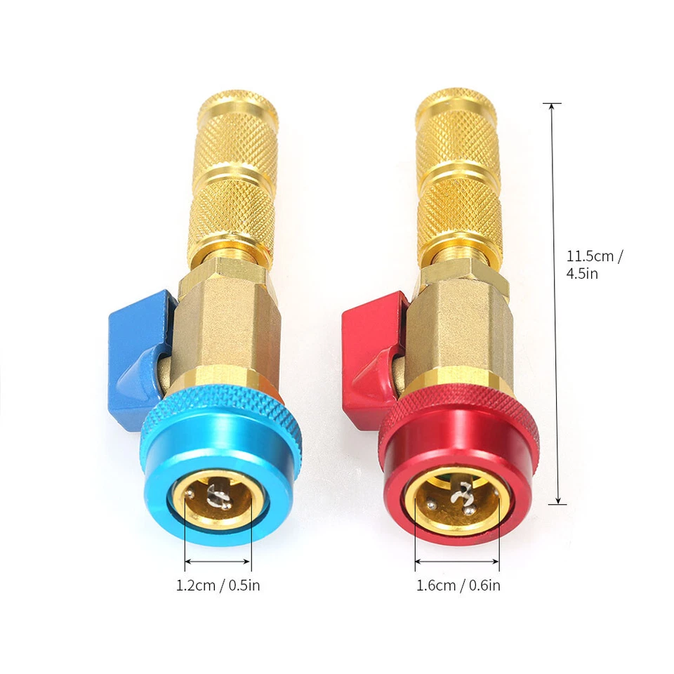 High & Low Pressure Valve Core Remover Tools Kit for R134A Car Air Conditioning - Imagem 4 de 4