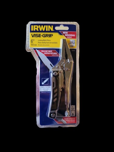 Irwin Vise Grip 6 inches Steel Long Nose Locking Multi Tool Pliers Free Shipping