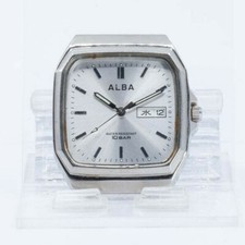 SEIKO ALBA QUARTZ 7N33-K003 WATCH RUNS, NEEDS MINOR REPAIR JAPAN