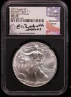 2021  SILVER EAGLE TY 1 - NGC MS70 ELIZABETH JONES - First Day of Issue