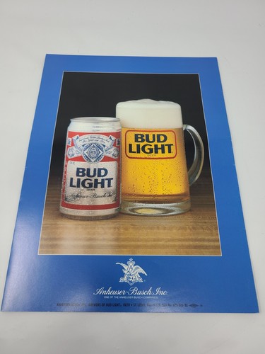 Folleto Bud Light Prevue 1986 vintage con gafas 3D Budweiser Anheuser-Busch - Imagen 2 de 6
