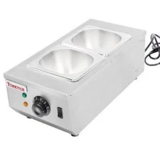 220V 2-Tanks Chocolate Melter Melting Machine Electric Water Heating