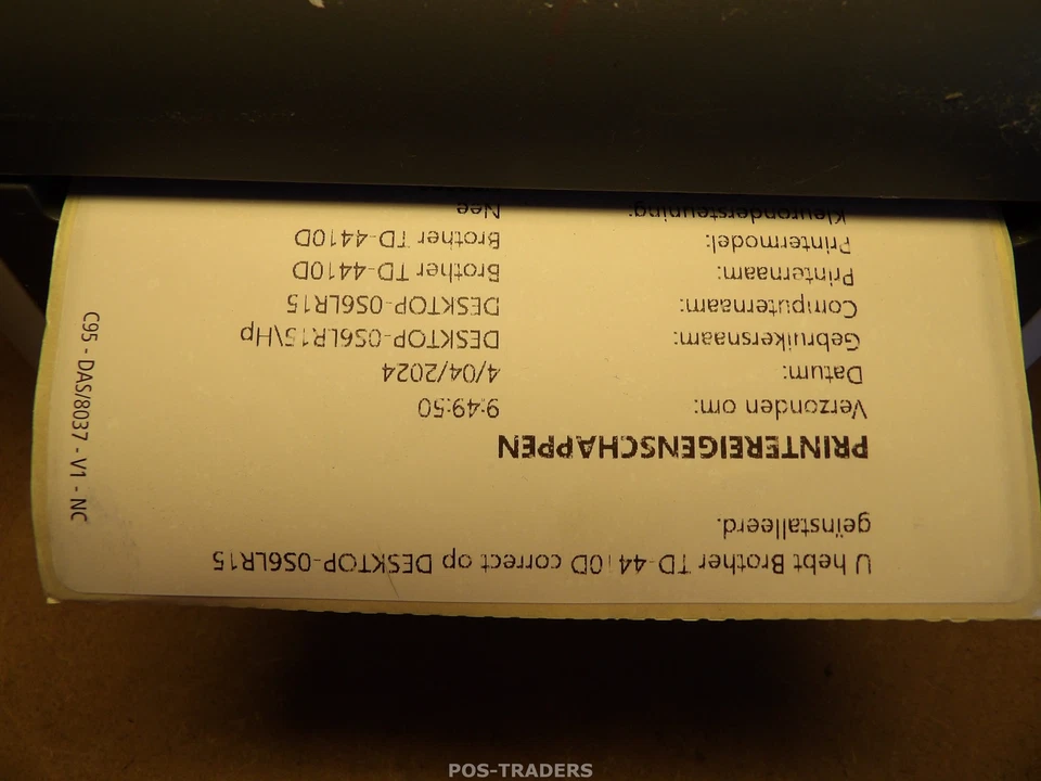 Brother TD-4D Direct Thermal Barcode Label Printer TD-4410D USB - NO MEDIA ERROR - Bild 4 von 4