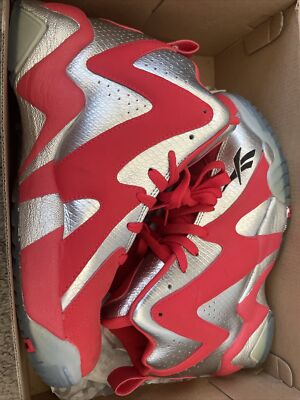 Reebok Classic Kamikaze II Mid Red White Sneakers Shawn Kemp Men’s Size 8.5 Size 8.5 - Reebok Kamikaze 2 Mid Red for sale online | eBay main image 3