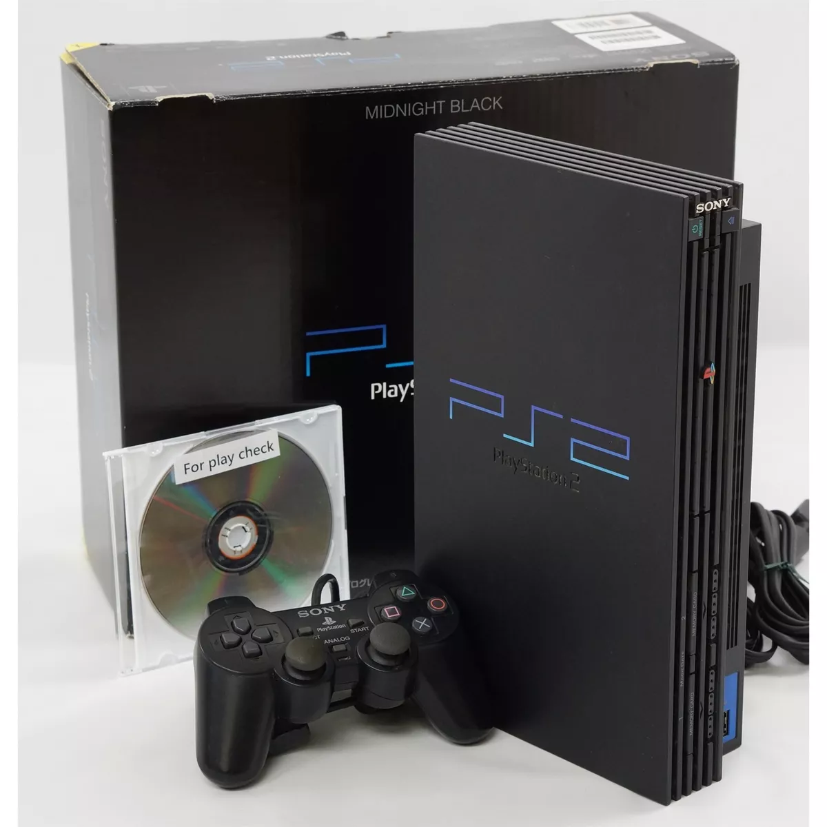 Playstation 2 Midnight Black Console Boxed SCPH-50000 Tested ...