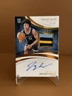 JAYLEN WELLS 3 COLOR RC PATCH ON CARD AUTO 22/99 2024 Immaculate RPA HN95