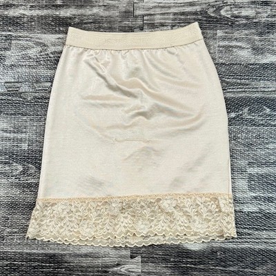 Vintage Shape-Mate Wiggle Skirt Half Slip Built-in Panty XL 31''-32'' Beige Sissy