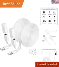 Weatherproof 30FT Ring Camera Extension Cable - Compatible with Multiple Models