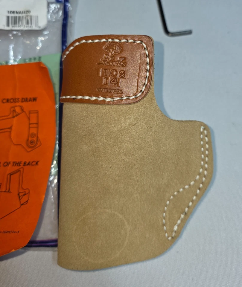 DESANTIS IWB 皮套 右握 软皮 棕褐色 106NAI4Z0 FN Ruger S&W Springfield — 第 2/3 张图片