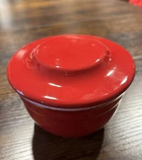 EMILE HENRY Red Butter Keeper Pot Bell Crock 16.10 France 7 oz Modele Depose