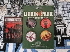 Linkin Park Hybrid Theory Button Pins Set & Magnet Lot From 2001