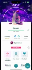 Shiny GMAX Lapras Dark Skies Background P T C or Trade  Read description