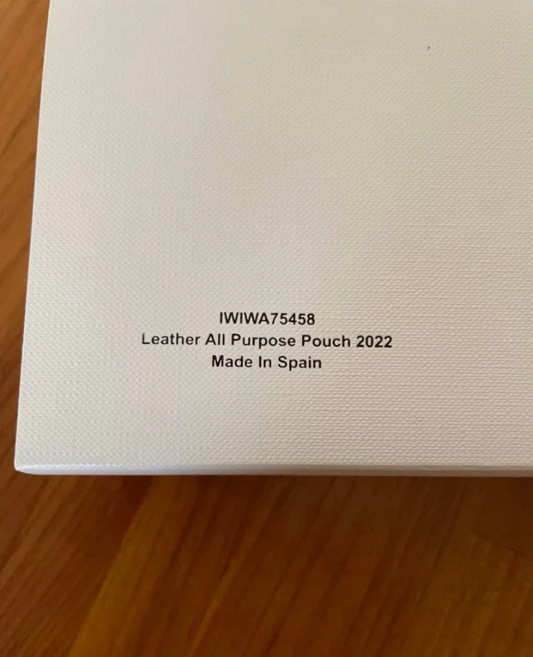 IWC International Watch Company Estuche de Cuero Beige Bolsa de Viaje con Caja Sin Usar Foto 4 de 4