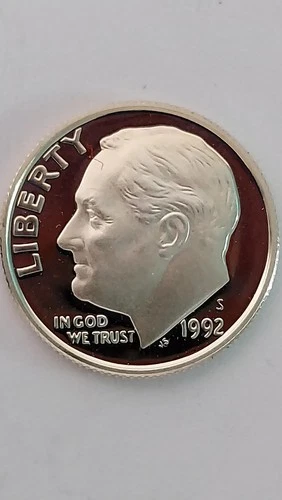 1992-S United States Proof Silver Roosevelt Dime