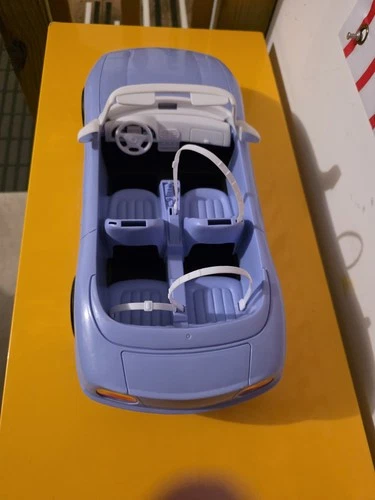 Mattel 1996 Barbie Vintage Lavender Convertible Sports Car 18"