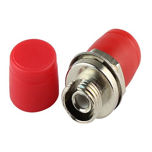 10 Pack FC-FC/PC Fiber Optic Adapter Coupler Connector Female to Female RED - Photo 6/10