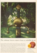 1960 Shell Oil Co 1600 French Dagger Metropolitan Museum of Art W.H. Riggs Ad