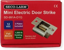 Seco-Larm Enforcer Mini No-Cut Electric Door Strike, Fail-Secure (SD-991A-D1Q)
