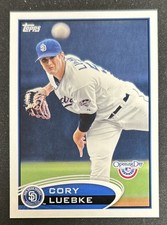2012 Topps Opening Day Cory Luebke Baseball Card #204 Padres VG Corner Dings O/C