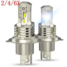 2/4/6X H4 Hi/Low Beam LED Headlight Bulbs Conversion Kit 6500K 30000LM Super