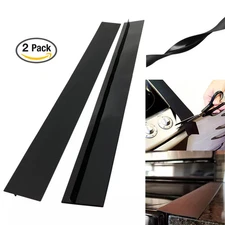 2 Pack 21" Silicone Stove & Counter Gap Covers Oven Spill Seal Slit Filler