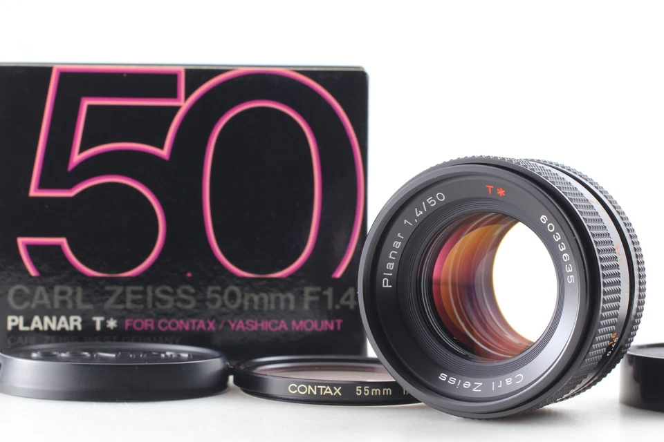 [Top MINT in Box] Contax Carl Zeiss Planar 50mm f/1.4 AEJ Lens C/Y From JAPAN - Image 3 of 4
