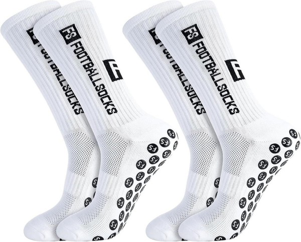 2Er Pack Herren FußBallsocken Anti-Rutsch Sportsocken Laufen Basketball-image