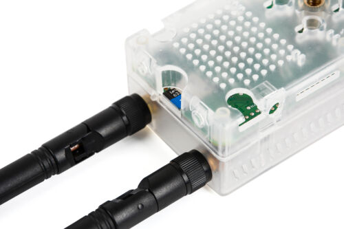 Clear Case Dual Fans for Pi 4 / Pi 5 Stratux ADS-B Fits AHRS Module and GPYes - Picture 15 of 17