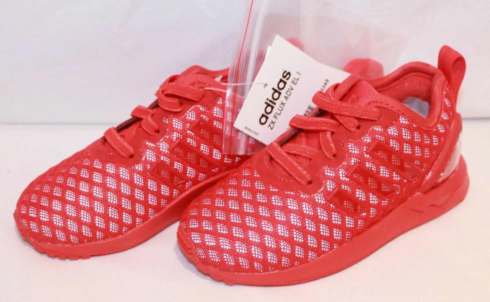 SCARPE DA GINNASTICA BAMBINO ADIDAS ZX FLUX ADV ROSSO ARGENTO AQ3349