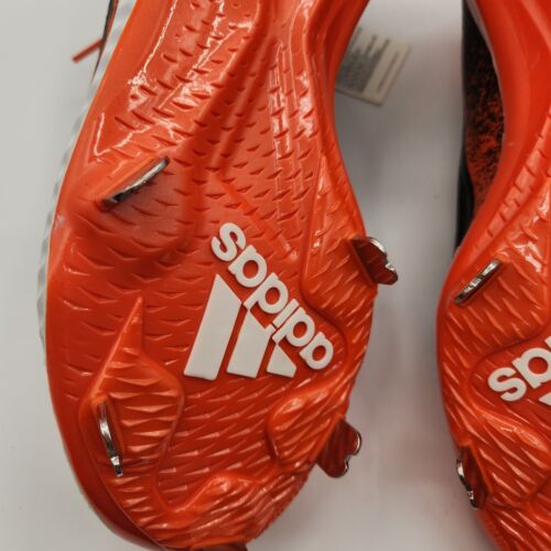 Adidas Icon V Bounce Tacchetti Baseball Uomo Taglia 7 Nero e Arancione Nuovi con etichette! - Foto 15 di 23
