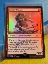 Magic the Gathering MTG FNM Promo FRENZIED GOBLIN Foil