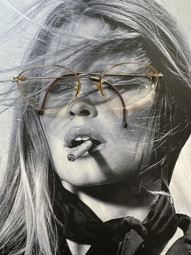 Gucci Vintage GG Gold Rund Brille Brillengestell Italy Designer