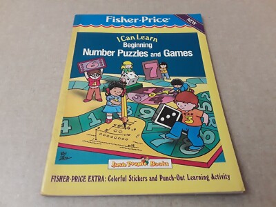 1988 Fisher Price I Can Learn Beginning Number Puzzles and Games 