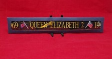 Cunard QUEEN ELIZABETH 2 Commemorative 30th Anniversary Hat Ribbon - Mint
