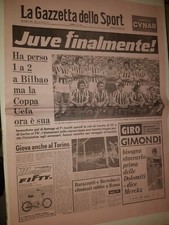 GAZZETTA DELLO SPORT 19-5-1977 BILBAO-JUVENTUS 2-1 FINALE COPPA UEFA 1977