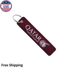 Qatar Airways Airlines Collectibles Car Keychain Travel Luggage Bag Tag