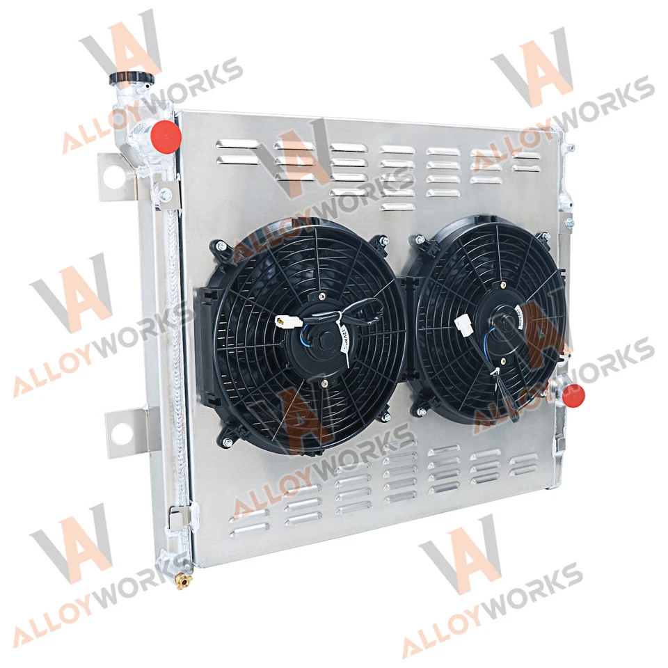 3 Row Radiator Shroud Fan For 2003-2009 Toyota 4Runner Lexus GX470 V8 4.7L Foto 3 de 4