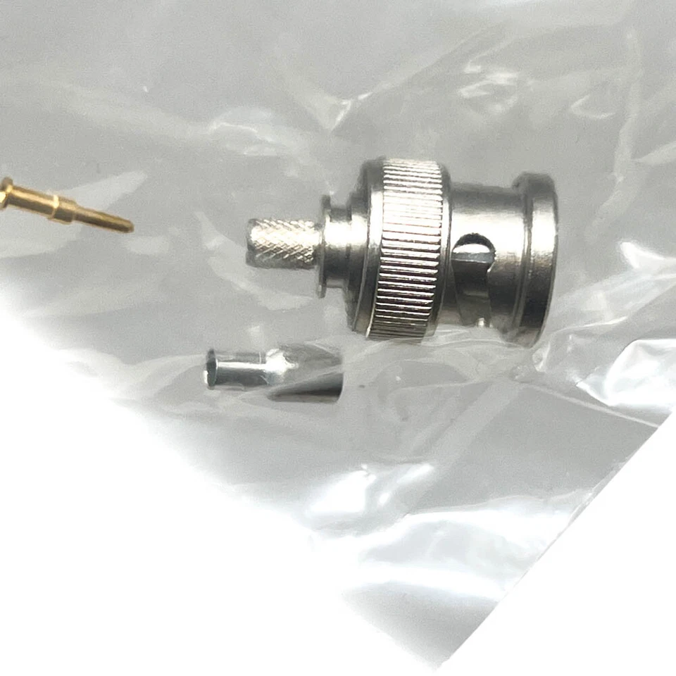 TE Connectivity AMP 225395-7 BNC Connector RF Coaxial Plug Bayonet Crimp, Male - Image 4 of 4