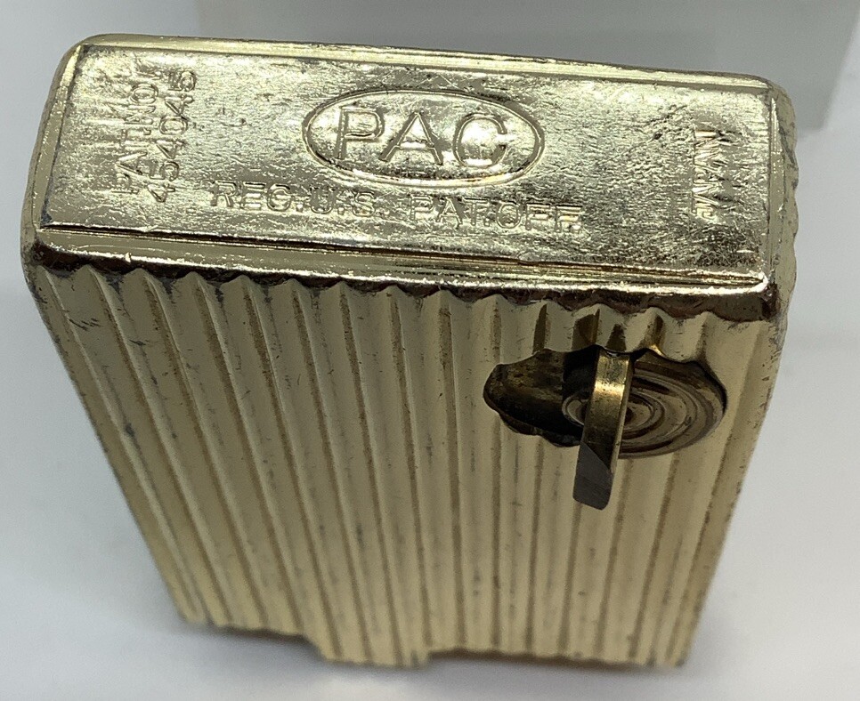 Vintage Musical Lighter Japan PAC Working Wind-up Music Box