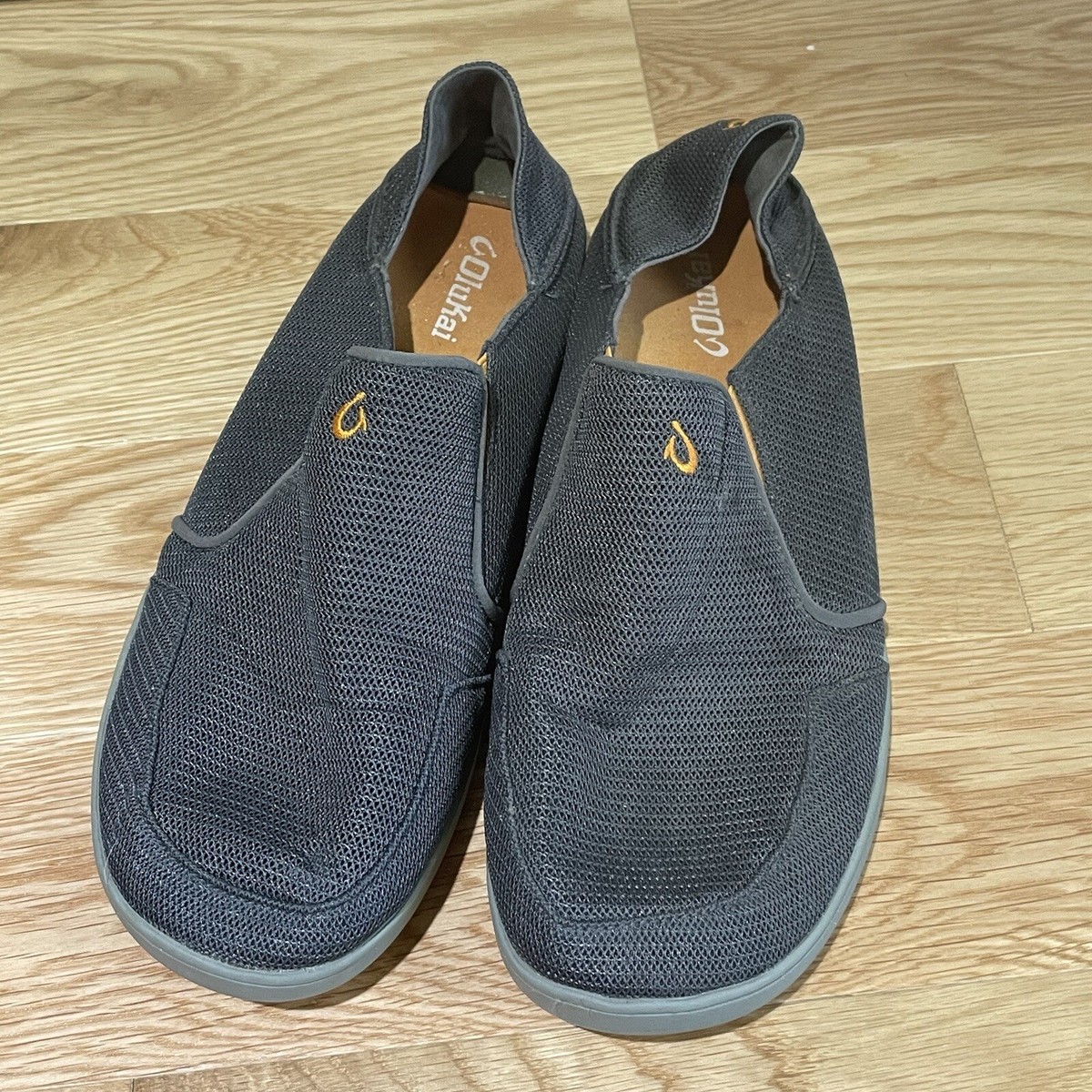 OluKai Nohea Mesh Gray Outdoor Slip On Shoes - Size 12 OluKai Nohea Mesh Shoes Mens 12 Slip On Comfort Sneakers  main image 2