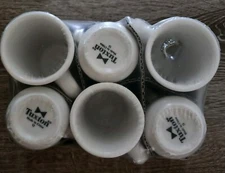 Set 6 TUXTON White Restaurant Ware Tea Coffee Cups, Mugs NEW.  Diner. #10 stamp.