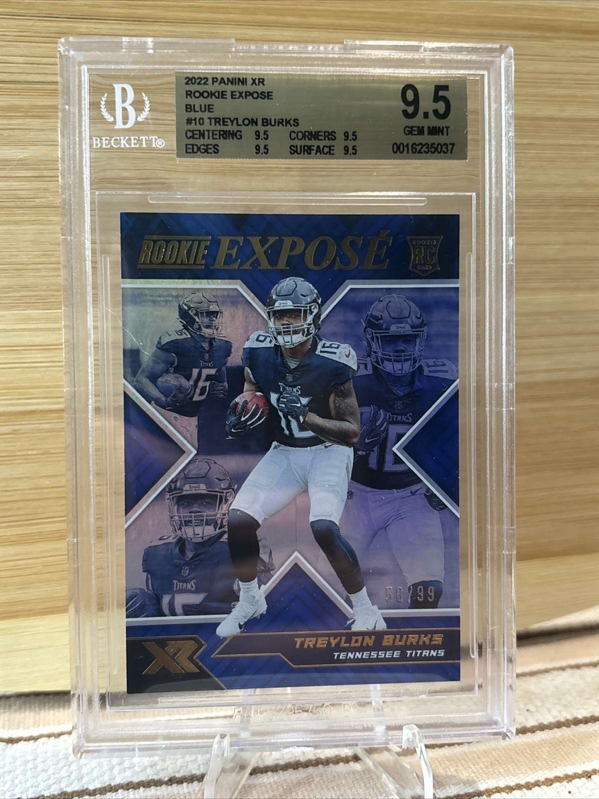Treylon Burks Panini XR Rookie Expose #RXP10 Blue