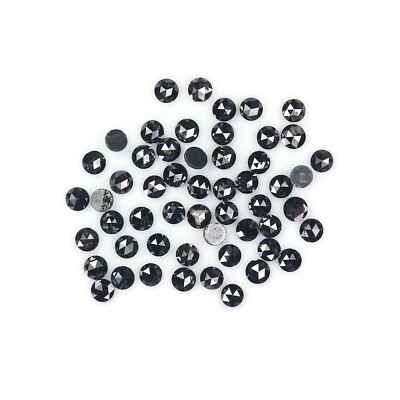 2.91 CT Natural Loose Round Cut Diamond 2.30 MM Black Color Round Diamond NQ1781