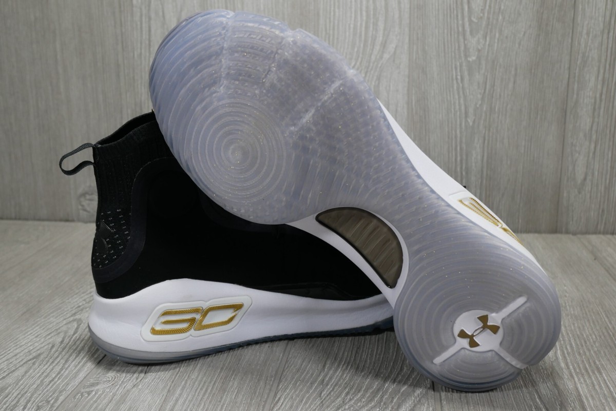 New Under Armour Curry 4“More Dimes” 2017 Black White 1298306-001