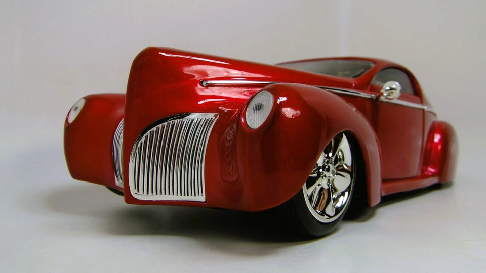 Hot Rod Ford Mecury Merc Chopped Dragster1:18Race Car12Custom24Racer Carousel RD - Image 4 of 4