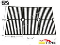 Hongso Pcd103 Universal Gas Grill Grate Cast Iron Cooking Grid Replacement Fo... Hongso Pcd103 Universal Gas Grill Grate Cast Iron Cooking Grid Replacement Fo...